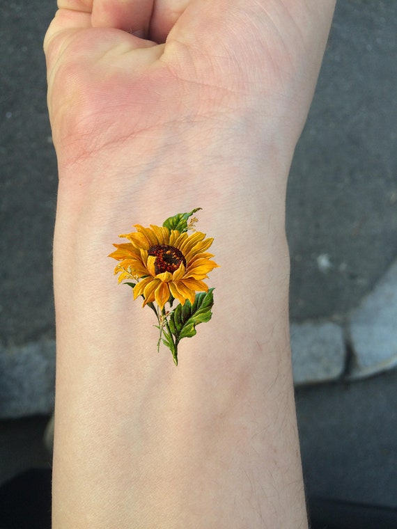 Buy Sunflower Temporary Tattoo Online In India  Etsy India