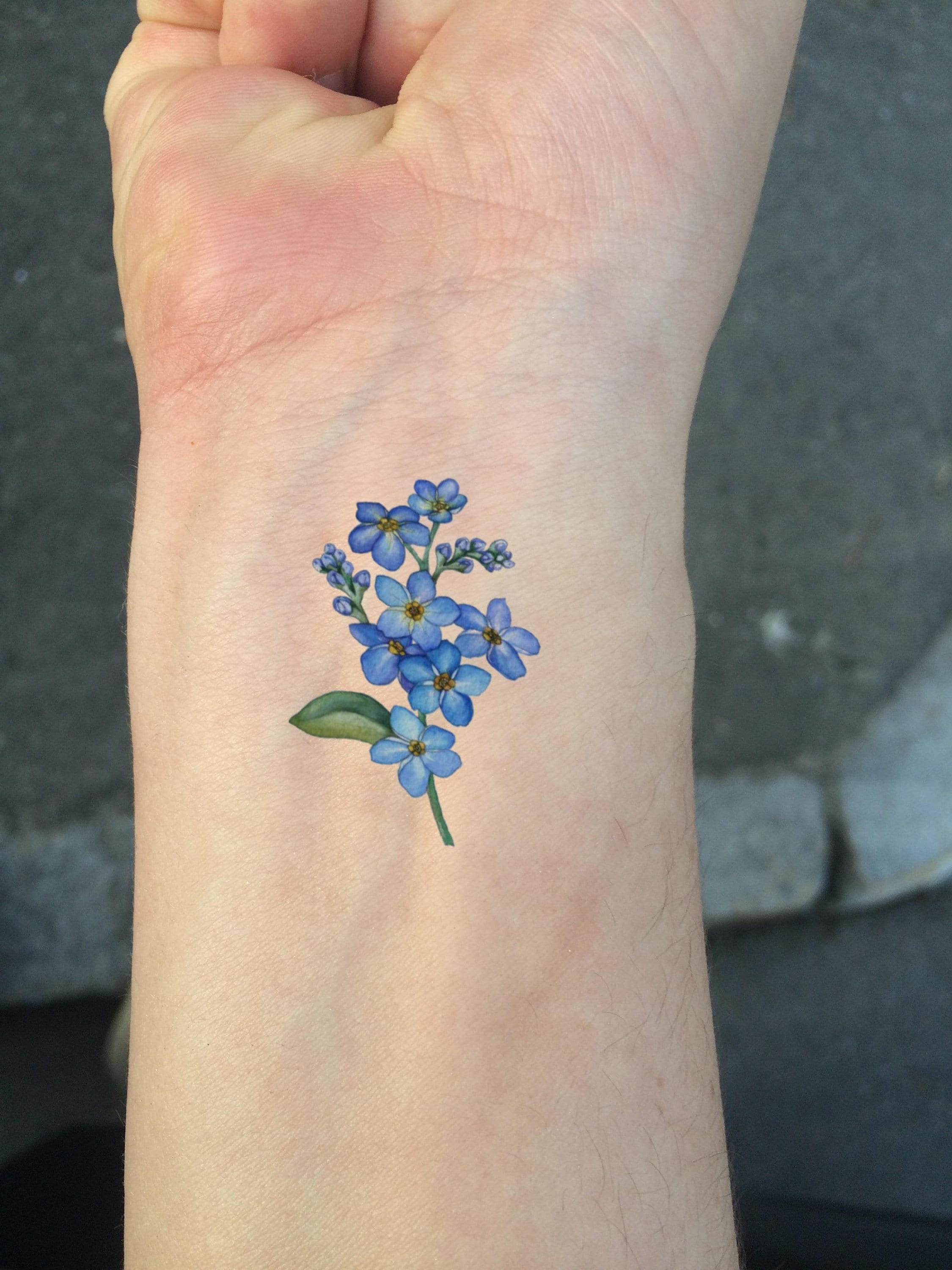Forget Me Not Flower Tattoos That Last