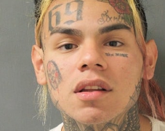 Tekashi69 Face and Neck Temporary Tattoo Set - 6ix9ineTattoos / Halloween Costume / RappersTattoos/Lil