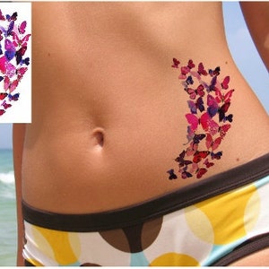 TEMPORARY TATTOO 5 x 2 large watercolor pic. 2