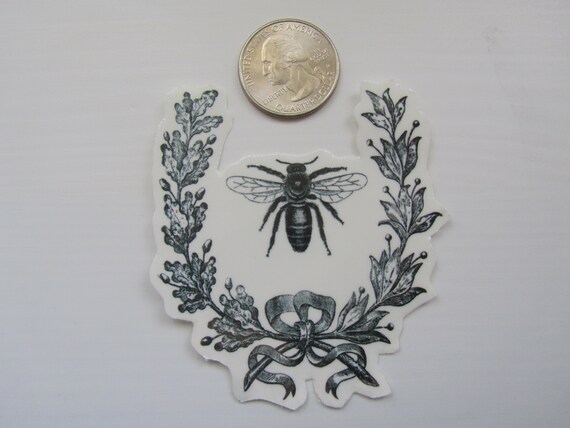 Temporary Tattoo Bee Wreath Honey Bee Vintage Tattoo Etsy
