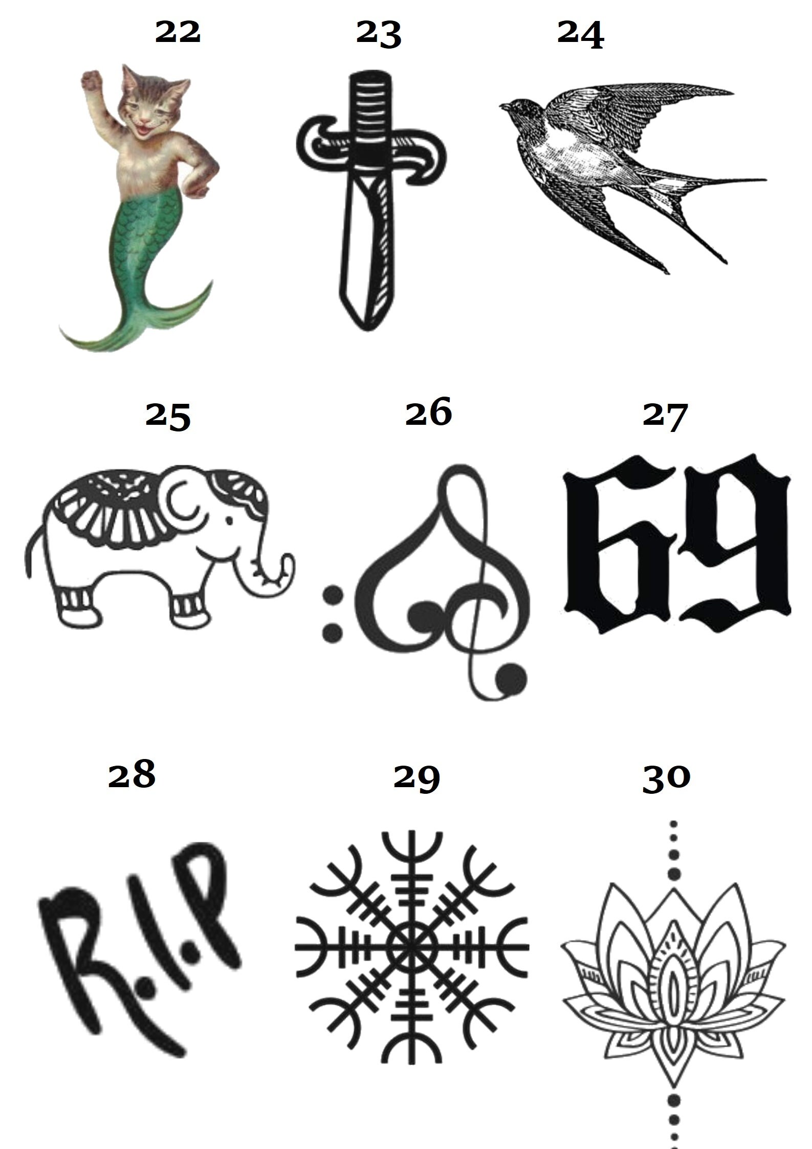 TEMPORARY TATTOO Wrist Size / Ankle Size Etsy