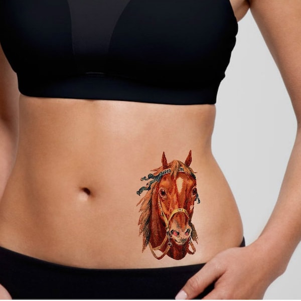 TEMPORARY TATTOO -  Vintage Horse