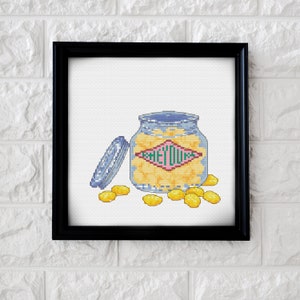 Honeydukes Sherbet Lemons Cross Stitch Pattern