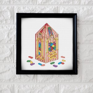 Honeydukes Bertie Botts Beans Cross Stitch Pattern