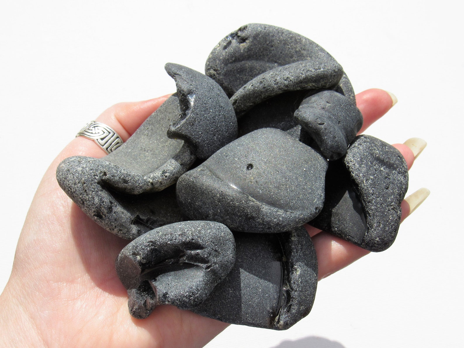 Black Sea Glass Pirate Glass Vintage Beach Glass Pieces Etsy UK