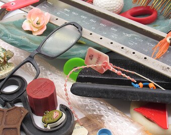 Beachcombed Plastic Pieces! A Collection of Ocean Plastic Curios in a Variety of Shapes, Colours, Age and Sizes for Upcycled Nautical Crafts