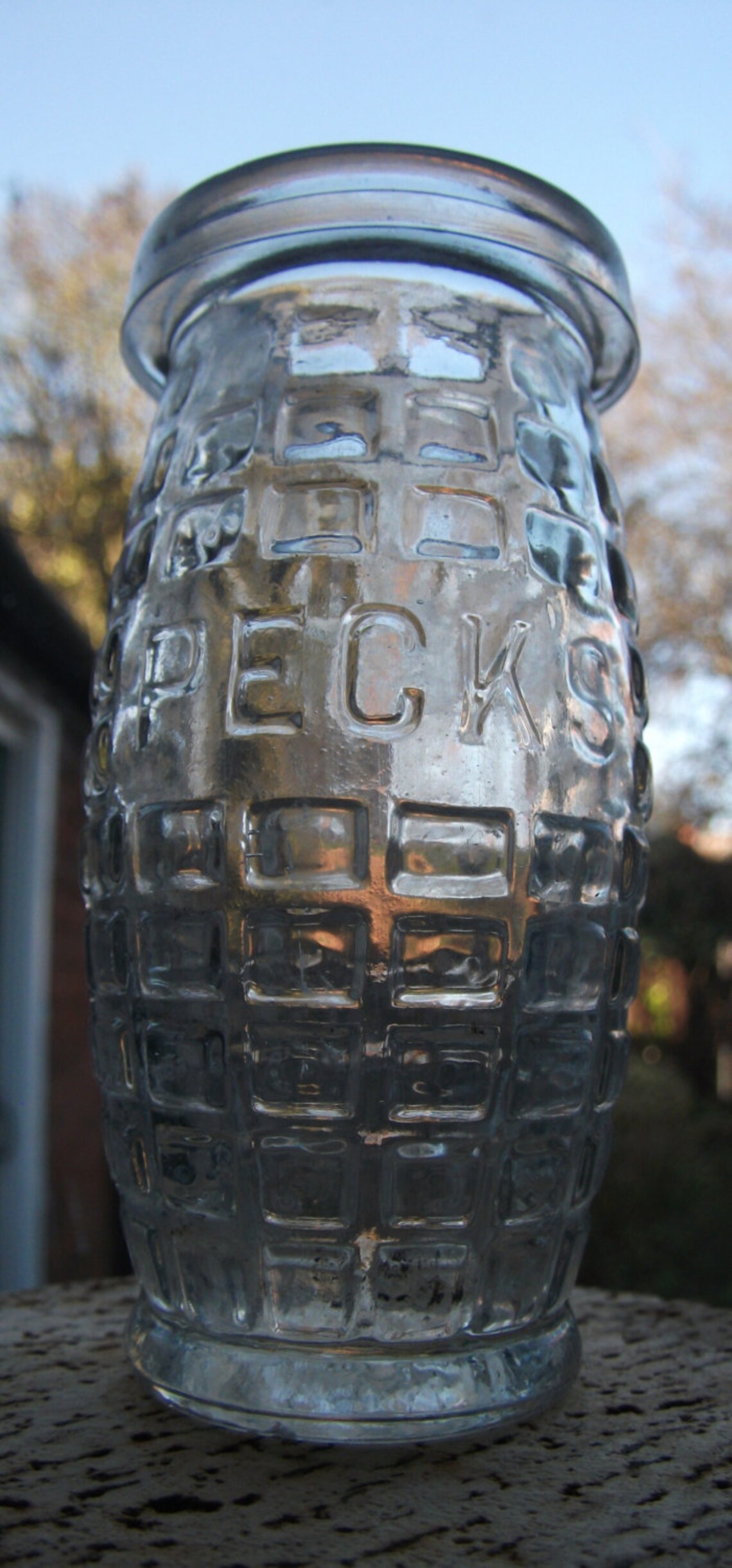 PECK'S 1940's/50's vintage sandwich paste jar. Etsy