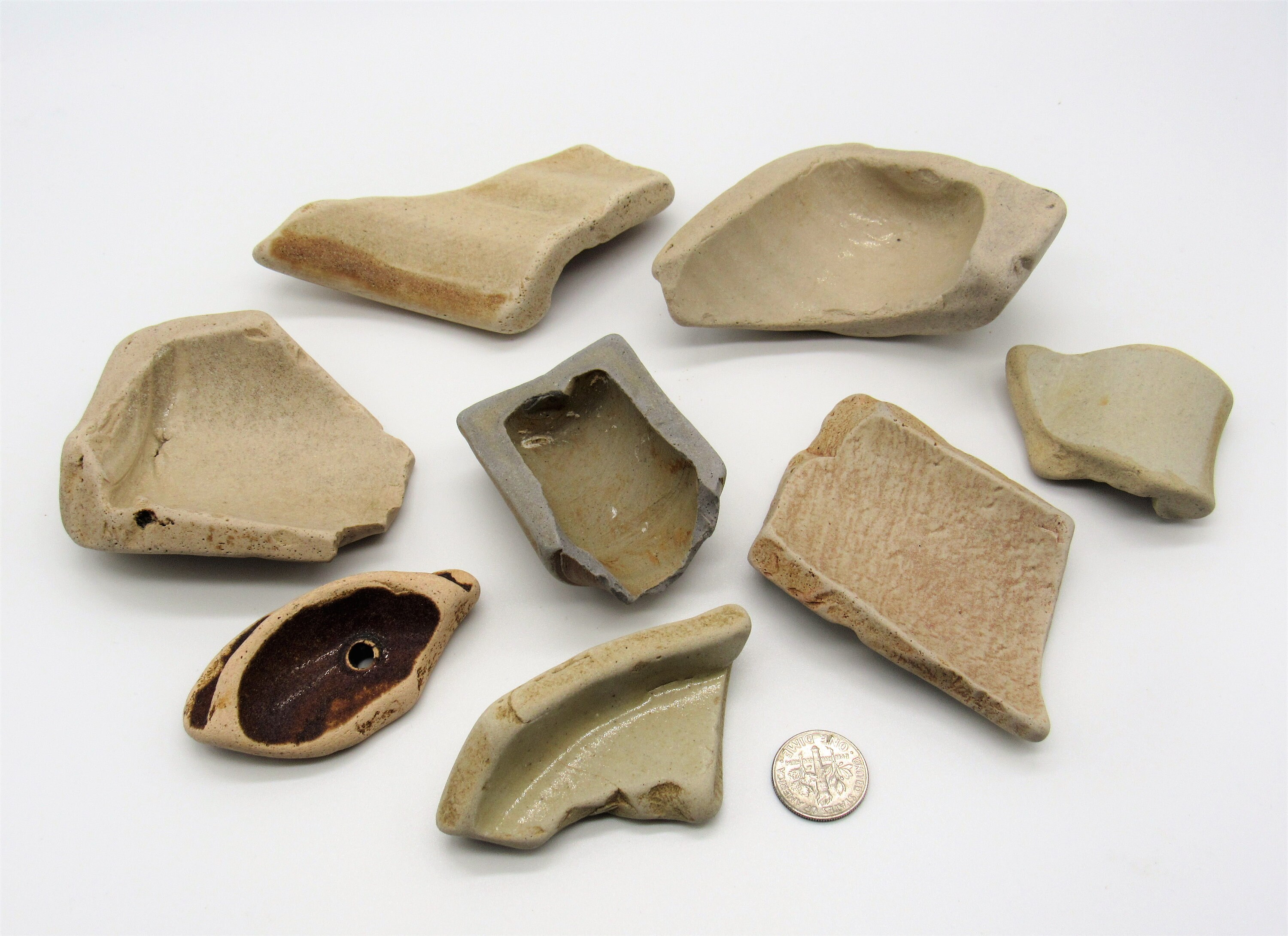 Vintage Sea Pottery With Words and Patterns Chunky Stoneware Etsy UK