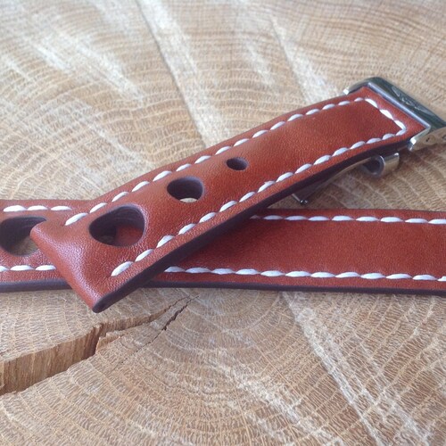 Watch Band Handmade Leather Watch Band Brown Watch Strap | Etsy