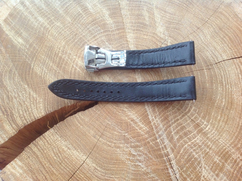 Leather Watch Strap 20x18mm for Omega Genuine Leather Etsy