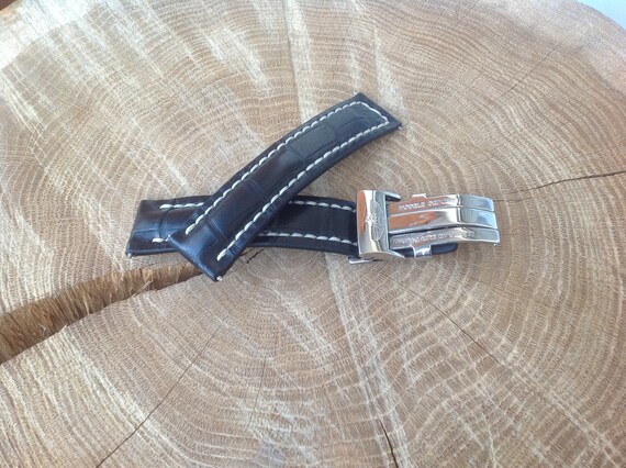 Handmade Strap for Breitling Watch Band 20mm 22mm 24mm Genuine