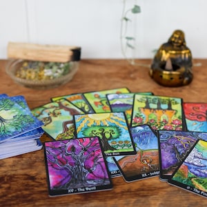 The Tarot of Trees Sixth edition Deck & Book Set - 80 Card Deck image 7