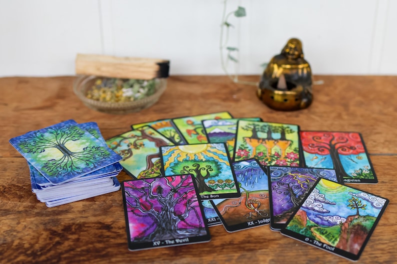 The Tarot of Trees Sixth edition Deck & Book Set - 80 Card Deck image 7
