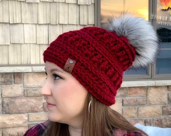 Crochet Hat Pattern, Crochet Beanie Pattern, The BROOKFIELD BEANIE, Womens Crochet Hat, Crochet Beanie, Chunky Crochet Pattern, Mens Hat