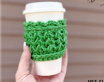 Crochet Pattern, FOX LAKE Cup Cozy, HOT Cup Cozy, Coffee Cozy Pattern, Iced Coffee Sleeve, Coffee Cup Cozy, Crochet Cozy Pattern, Tutorial