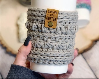 BRIGHTON HOT Cup Cozy Crochet Pattern, Coffee Cozy Pattern, Coffee Sleeve, Crochet Cozy Pattern