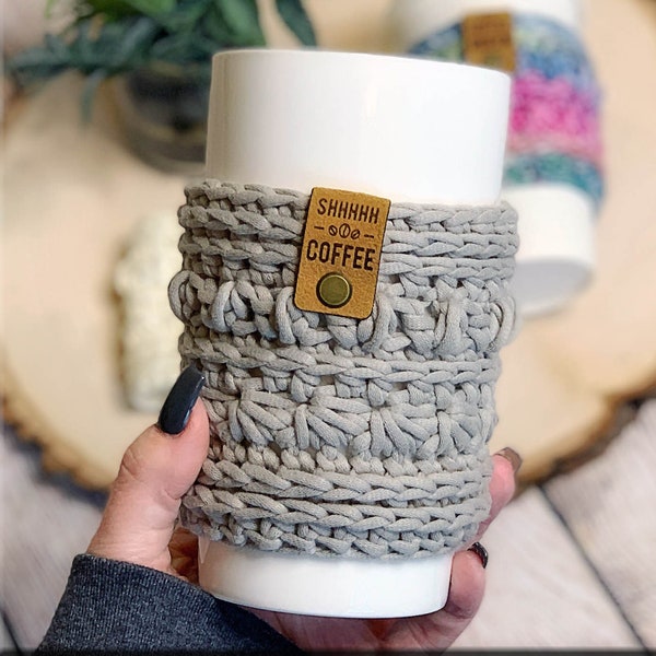 BRIGHTON HOT Cup Cozy Crochet Pattern, Coffee Cozy Pattern, Coffee Sleeve, Crochet Cozy Pattern