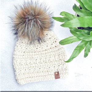 BRIGHTON BULKY BEANIE Pattern, Crochet Pattern, Crochet Hat Pattern, Chunky Hat Pattern, Crochet Beanie Pattern, Winter Hat Pattern