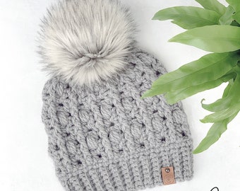 WILD ROSE BEANIE, Crochet Pattern, Crochet Hat Pattern, Crochet Beanie Pattern, Hat Crochet Pattern, Chunky Crochet Pattern, Crochet Toque