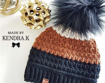 Autumn Fields Beanie Crochet Pattern: All Sizes (PDF Pattern)