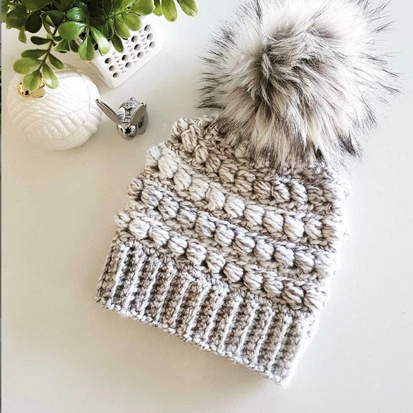 Crochet Hat Pattern, Crochet Pattern, Crochet Beanie Pattern, Crochet Toque, The ROCKLAND BEANIE, Chunky Crochet Pattern, Winter Hat