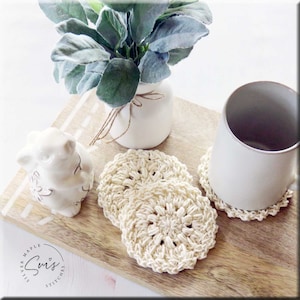 Cottage Grove Crochet Coaster Pattern: Farmhouse Style (PDF Pattern)