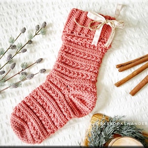 BRIGHTON Stocking Pattern, Holiday Crochet Pattern, Crochet Stocking Pattern, Holiday Stocking, Christmas Stocking Crochet, Holiday Gift