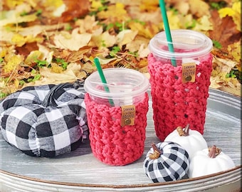 CAMBRIDGE CUP Cozy Crochet Pattern, Crochet Cozy Pattern, Coffee Cozy Pattern, Coffee Cup Cozy, Holiday Gift, Coffee Sleeve, Hot and Cold
