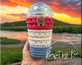 Marinette Cup Cozy Crochet Pattern: 5 Sizes (PDF Pattern)