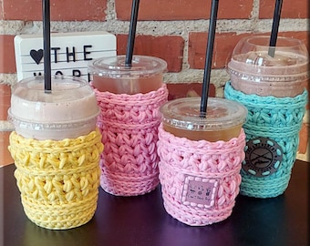 Fox Lake Crochet Cup Cozy Pattern: 3 Sizes (PDF Pattern)