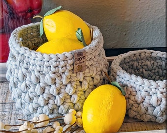 CROCHET BASKET PATTERN, Crochet Storage Basket, Crochet Pattern, Farmhouse Decor, Storage Basket Pattern, Basket with Handle, Bathroom Decor