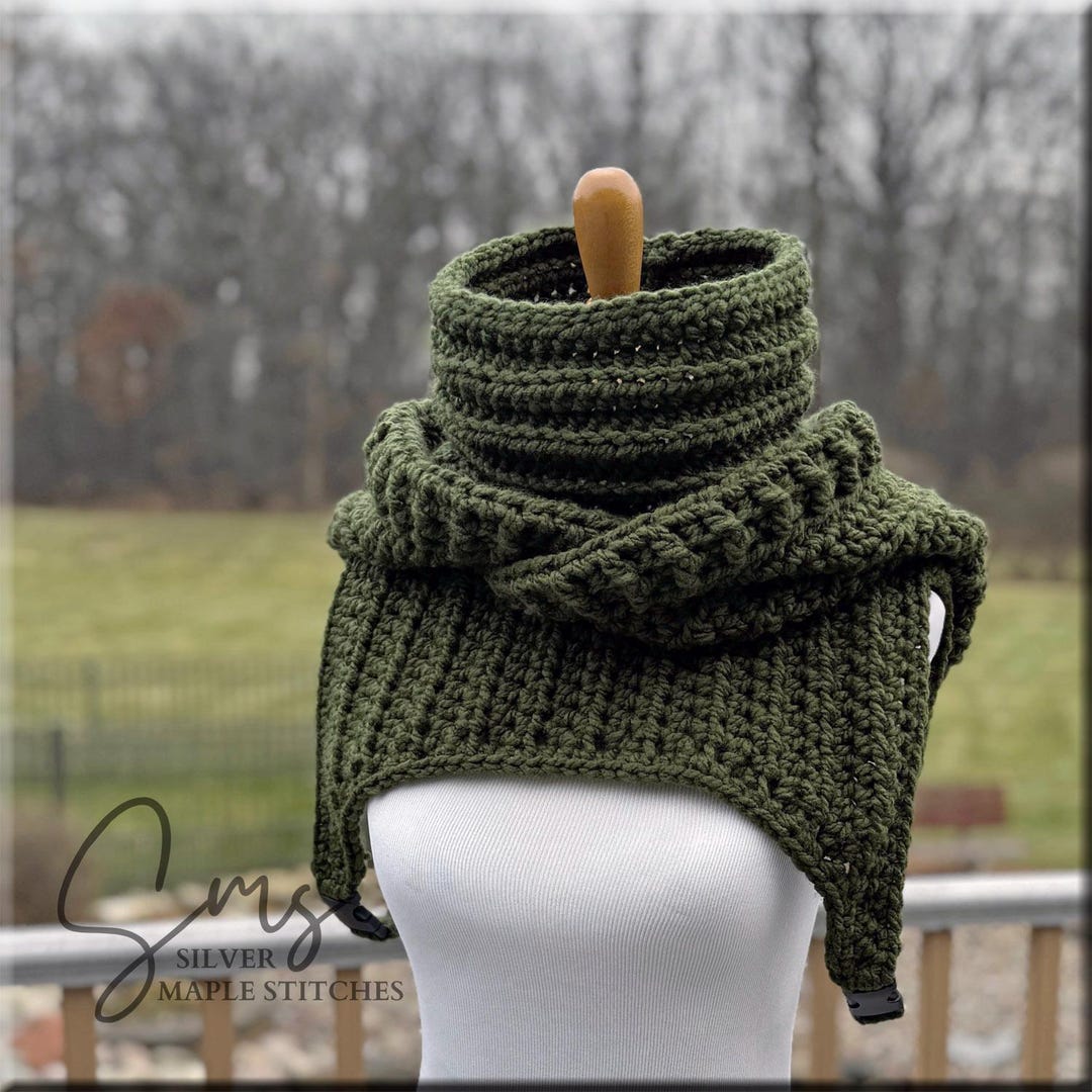 Knit Hooded Stole - 小物