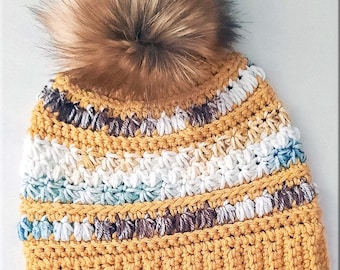 MADISON Beanie, Crochet Pattern, Worsted Weight, Crochet Hat Pattern, Crochet Beanie, Crochet Pattern Hat, Crochet Pattern, Crochet Beanie