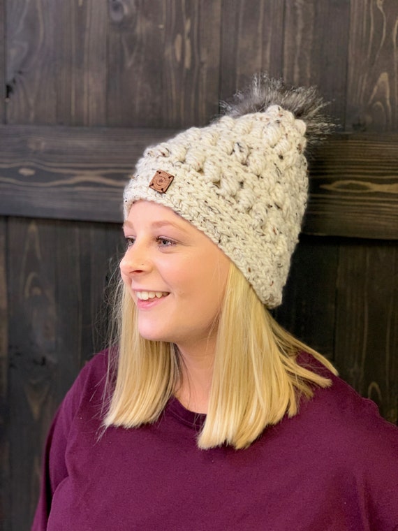 Crochet Hat Pattern Messy Bun Hat 