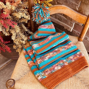 Striped Long Stocking Cap
