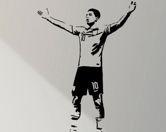 Jude Bellingham Football Soccer Player English England - Children's Bedroom / Nursery Wall Art Decal Sticker Picture Decal Poster