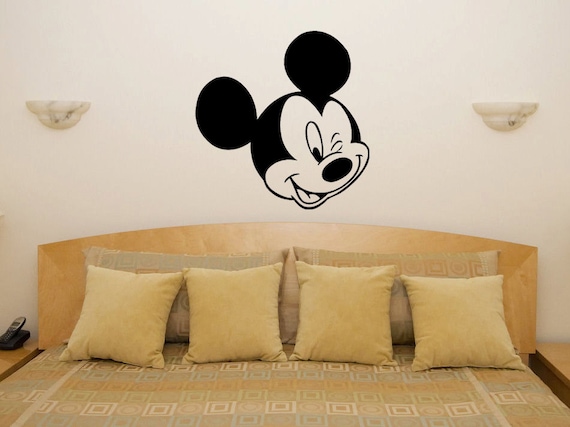 vertrekken schijf Opwekking Mickey Mouse Wink Disney Kitchen Bedroom Wall Art Sticker | Etsy Ireland