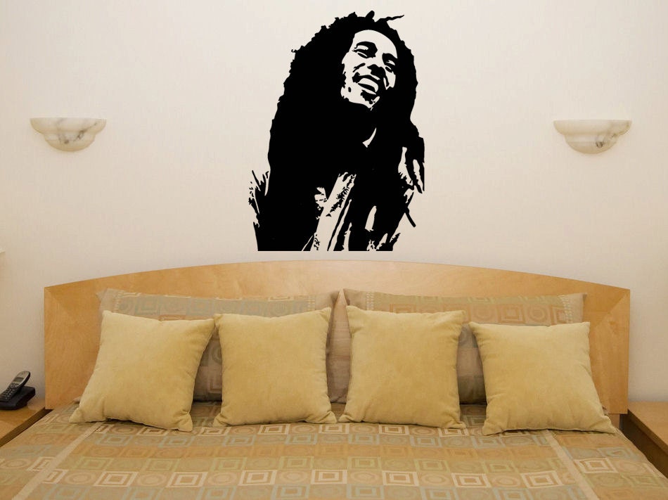 Bob Marley  - Children's Bedroom / Living room  / Wall Art Sticker Picture Decal