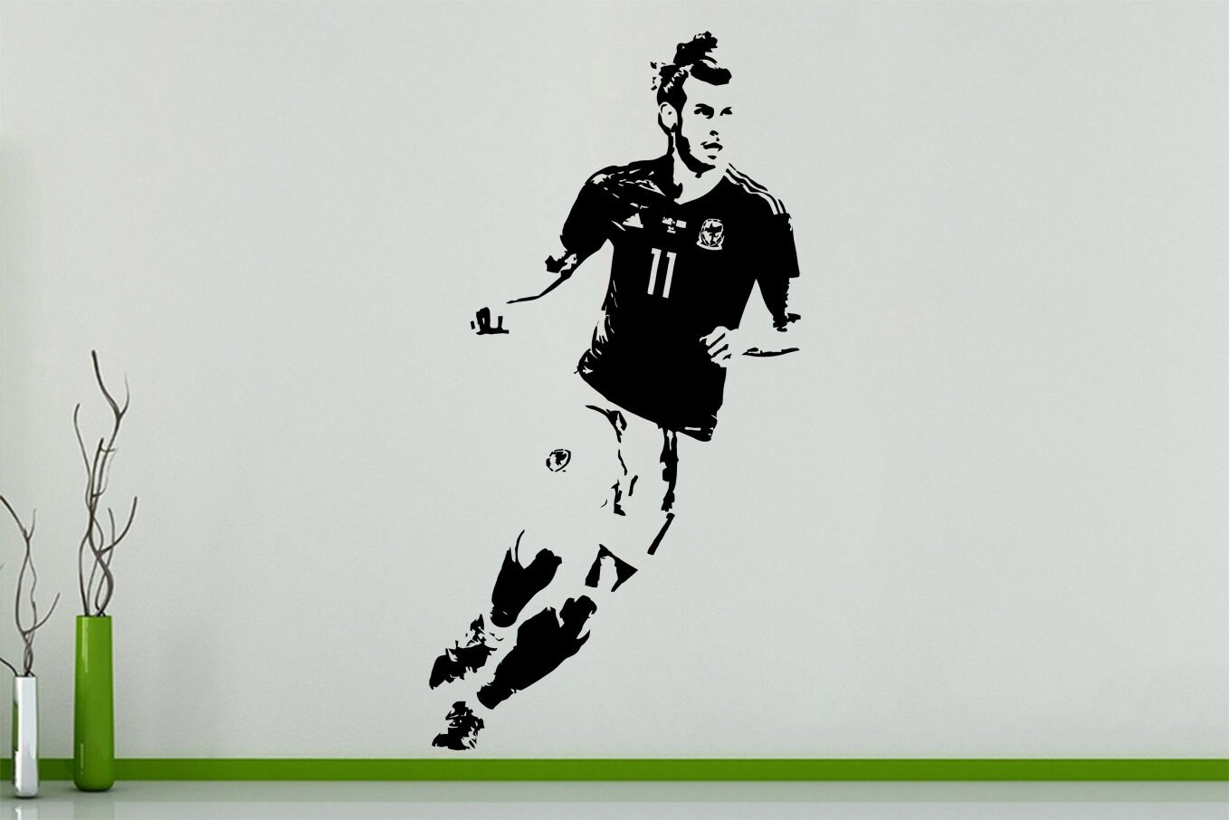 Gareth Bale Welsh Wales Football Soccer Player Midfielder Kitchen Bedroom Wall Art Sticker Picture Decal