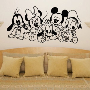 Baby Disney Characters Baby Nursery Room - Kids Childrens Play Room - Bedroom Living Dining Room Wall Art Sticker Photo Décalcomanie