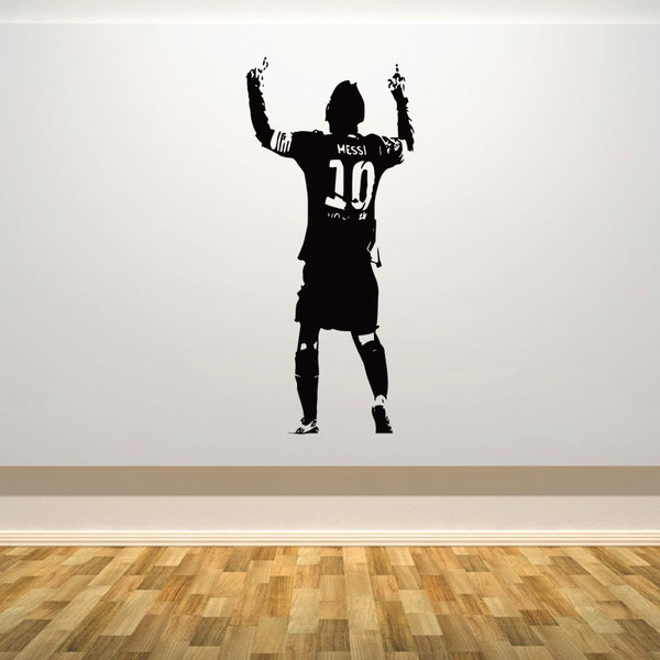 Lionel Messi Football Soccer Player Argentina Argentinian - Children's Bedroom / Nursery Wall Art Decal Sticker Picture Decal Poster