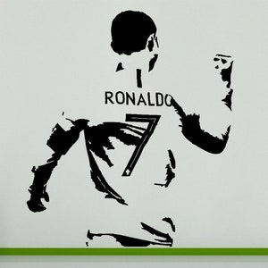 Cristiano Ronaldo Portugese Portugal Voetballer Middenvelder Keuken Slaapkamer Muur Kunst Sticker Foto Sticker