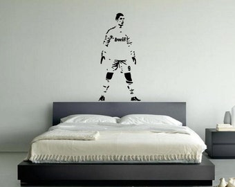 Cristiano Ronaldo Portugal Portugal Portugal Portugués Fútbol Fútbol Jugador Niños Dormitorio pared Arte Pegatina Imagen Decal