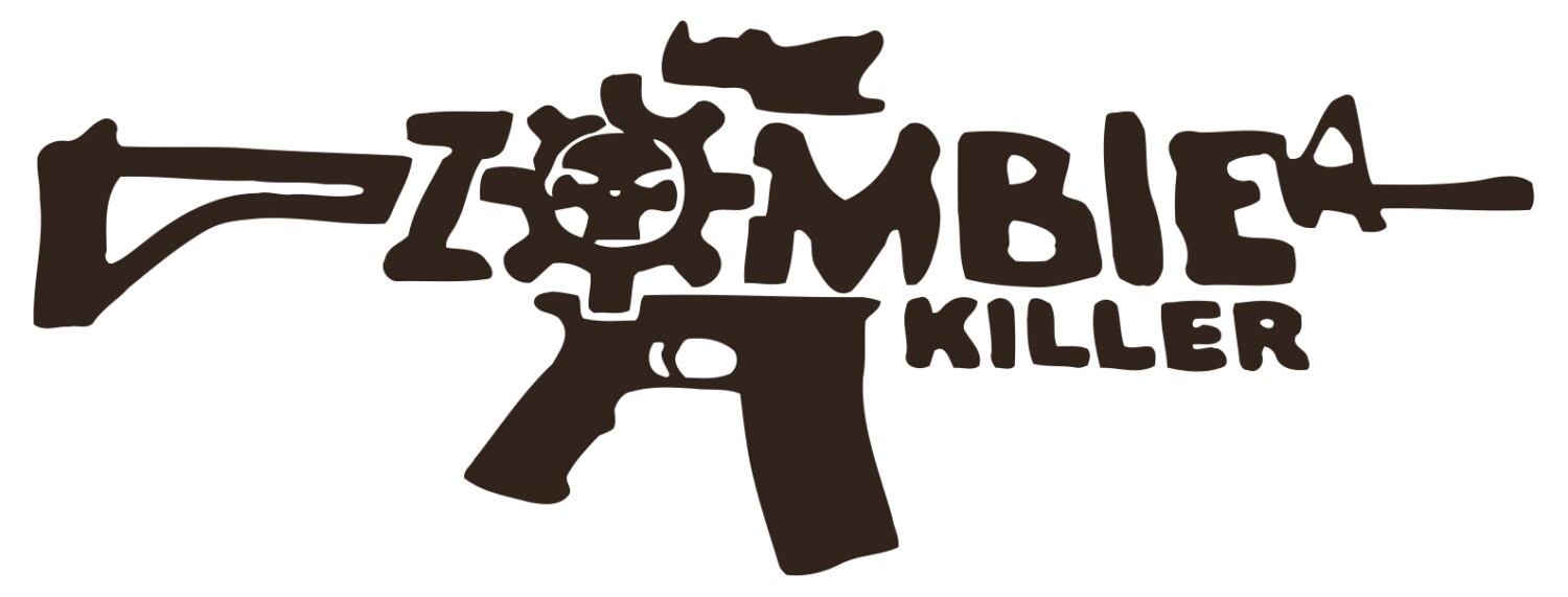 Zombie Killer Machine Gun Action Gameroom Baby Nursery Etsy