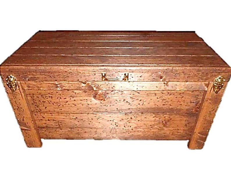 Wood Hope Chest Coffee Table Blanket Storage Image 0
