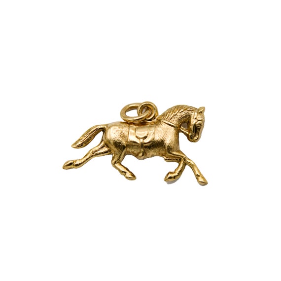 14k yellow gold Horse Charm