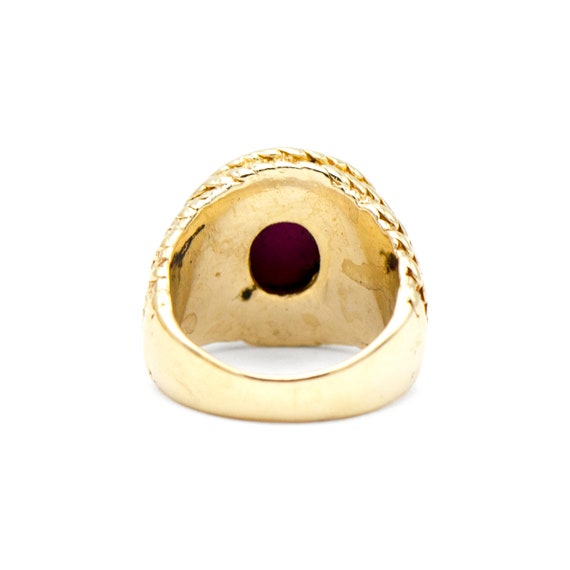 14k Yellow Gold Star Sapphire Ring - image 3