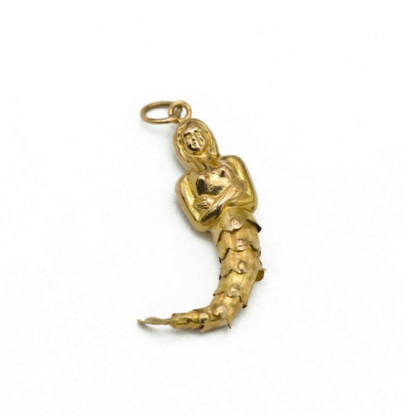 20k Gold Mermaid Pendant