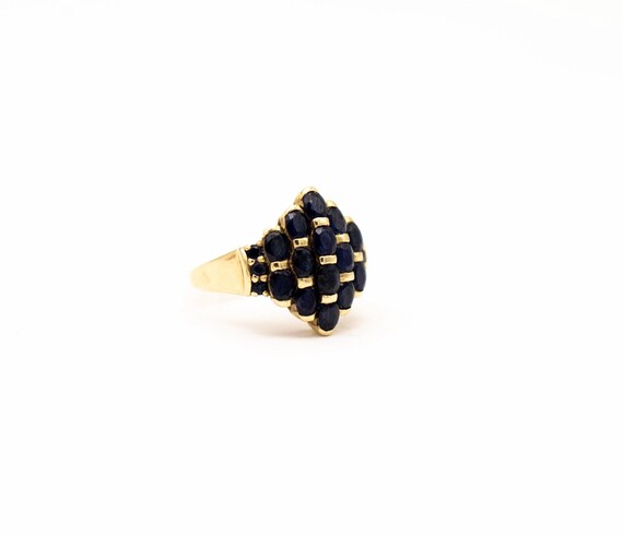 Sapphire Yellow Gold Ring - image 2